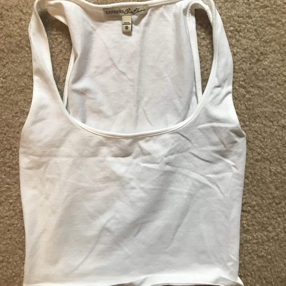 White crop top